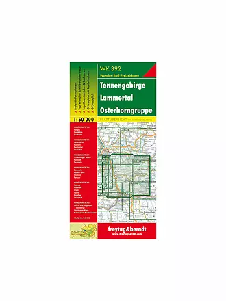 FREYTAG & BERNDT | Wanderkarte Tennengebirge - Lammertal - Osterhorngruppe 1:50.000 | 